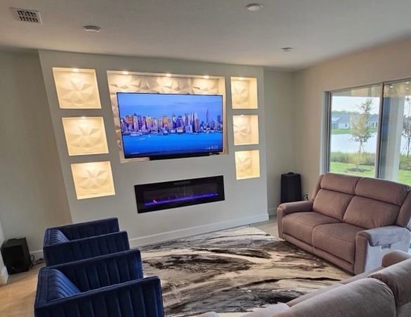 Living room finish work